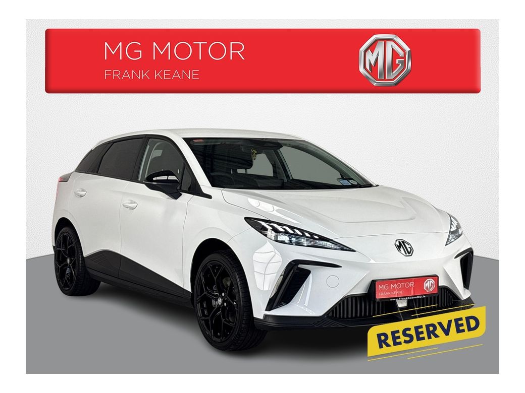 Image for 2025 MG MG4 STANDARD RANGE EXCITE 49KW**19 INCH BLACK ALLOY**FULL BLACK INTERIOR**REVERSE CAMERA**REVERSE SENSORS**APPLE CARPLAY**ANDROID AUTO**DRIVE MODES**LANE ASSIST**ELECTRONIC HANDBRAKE**DIGITAL DASH**