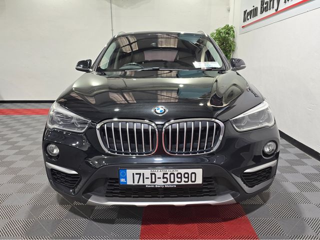 Image for 2017 BMW X1 18D S-DRIVE X-LINE 6 SPEED MANUAL **HIGH SPEC / 18" ALLOY WHEELS / BLUETOOTH INTEGRATION / CRUISE CONTROL / ELECTRIC BOOTLID / FULL BLACK LEATHER / HEATED FRONT SEATS / SAT NAV / REAR PARKING ASSIST**