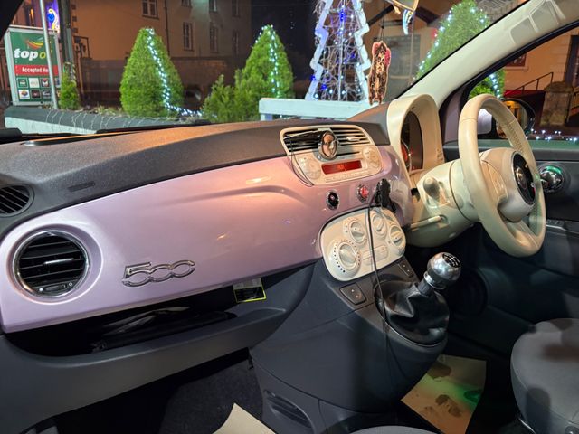 Image for 2013 Fiat 500 1.2 Lounge 69BHP - Pink!