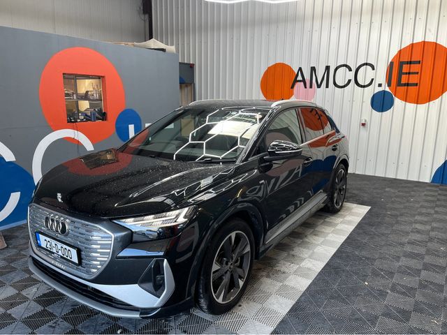 Image for 2023 Audi Q4 e-tron €32950 2023 AUDI Q4 E-TRON 40 S-LINE AUTOMATIC / CRUISE CONTROL / 360° CAMERA / ELECTRIC MEMORY & HEATED SEAT / REAR HEATED SEATS / PADDLE SHIFTERS / AMBIENT LIGHTS / APPLE CARPLAY