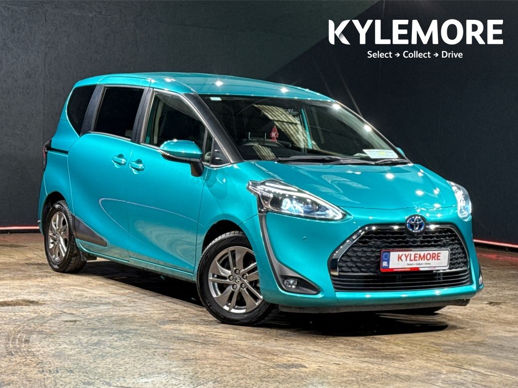 Image for 2021 Toyota Sienta 1.5 HYBRID 7 SEATER - BLACK/BROWN HALF LEATHER TRIM - FACTORY ALLOYS - CRUISE CONTROL - DUAL POWER SLIDING DOORS - PUSH BUTTON START/STOP