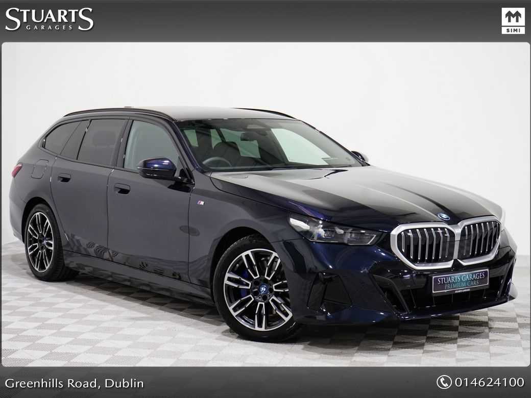 Image for 2025 BMW 5 Series TOURING 530e M-SPORT CARBON BLACK METALLIC, BLACK VEGANZA INTERIOR, HEATED SEATS, HARMAN KARDON SOUND SYSTEM, POWERED BOOT, REVERSING CAMERA