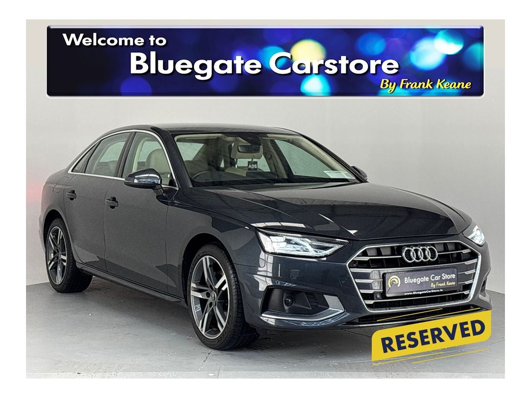 Image for 2021 Audi A4 LIMOUSINE 35 TDI 163BHP S-TRONIC**MULTIFUNCTIONAL STEERING WHEEL**CREAM LEATHER INTERIOR**FRONT HEATED SEATS**APPLE CARPLAY**REVERSE CAMERA**PARKING SENSORS**SEMI DIGITAL DASH**FINANCE AVAILABLE