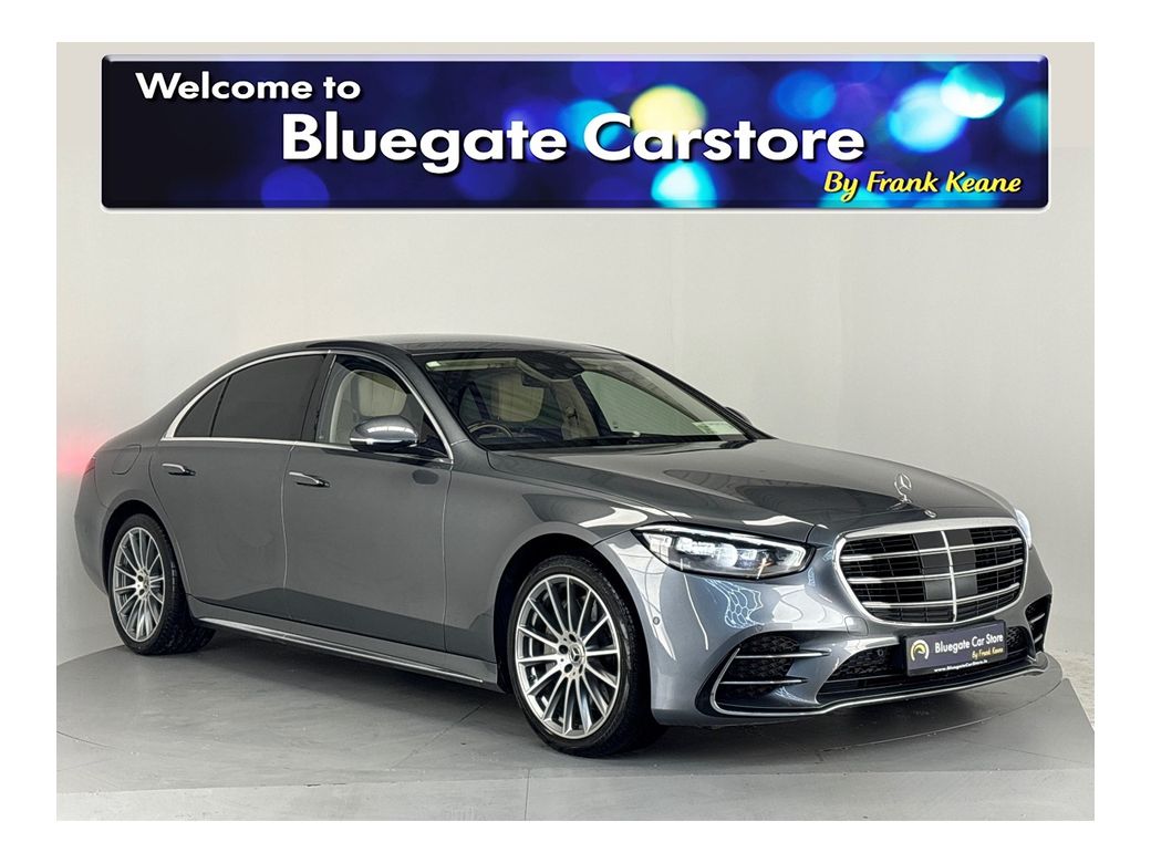 Image for 2022 Mercedes-Benz S Class 580 E LWB AMG LINE**BURMESTER SOUND SYSTEM**FRONT ELECTRIC HEATED SEATS**REAR HEATED SEATS**CREAM LEATHER INTERIOR**AMBIENT LIGHTING**20" ALLOYS**REVERSE CAMERA**ELECTRIC TAILGATE**WIRELESS CHARGING**