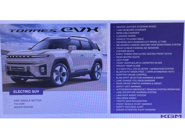 Image for 2026 Ssangyong Torres 2026 Ssangyong Torres EVX