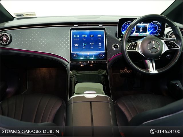 Image for 2024 Mercedes-Benz EQE 300 4DR AUTO*Adaptive High Beam Assist, Comfort Seats Cup/Bottle Holder Trim and Upholstery Leather, -black / space grey (201A) Anthracite linestructure lime wood Display Package*