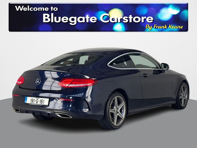 Image for 2019 Mercedes-Benz C Class 180 AMG SPORT 2DR AUTO COUPE **BROWN AND BLACK LEATHER INTERIOR**FRONT HEATED SEATS**CRUISE CONTROL**USB CHARGING PORTS**REVERSE CAMERA**PARKING SENSORS**18 INCH ALLOY WHEELS**BLUETOOTH AUDIO**