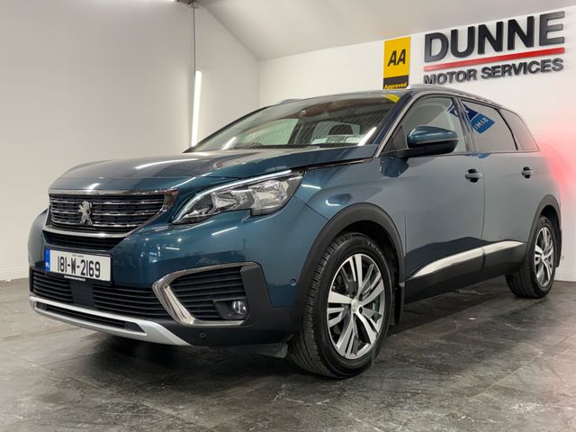 Image for 2018 Peugeot 5008 **APPLE CAR PLAY / ANDROID AUTO **DIGITAL DASH **AMBIANT INTERIOR LIGHTING **CRUISE CONTROL **LANE ASSIST **START STOP **ADAPTIVE HEADLIGHTS **HALF BLACK LEATHER HALF FABRIC SEATS **18" DIAMOND CUT W