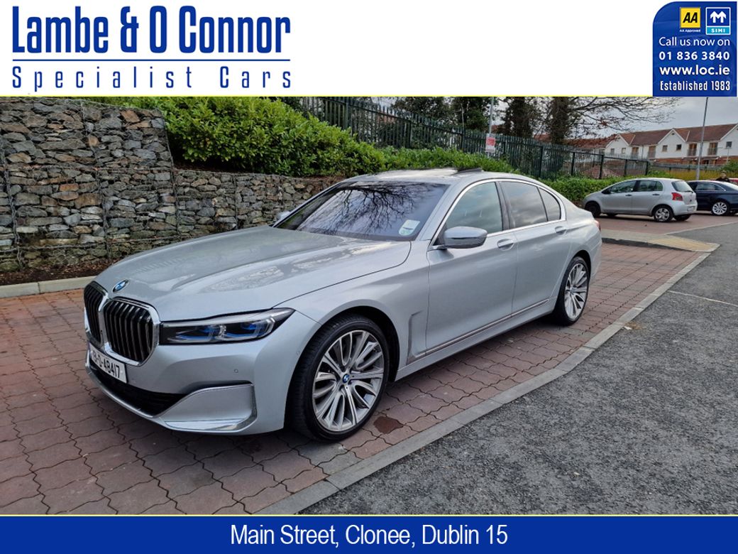 Image for 2019 BMW 7 Series 730d NEW MODEL * GLACIER SILVER / BLACK EXCLUSIVE NAPPA LEATHER * SUNROOF * LOW MILES * 