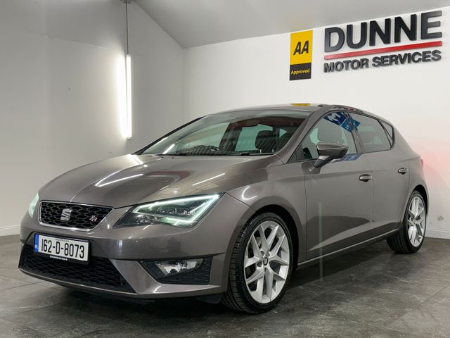 Image for 2016 SEAT Leon **FR SPORT **150HP **DSG AUTO **18'' BRUSHED CHROME WHEELS **TOUCHSCREEN RADIO **BLUETOOTH **USB **AUX **DUAL CLIMATE CONTROL **REAR PARKING SENSORS **ELECTRIC FOLDING MIRRORS **