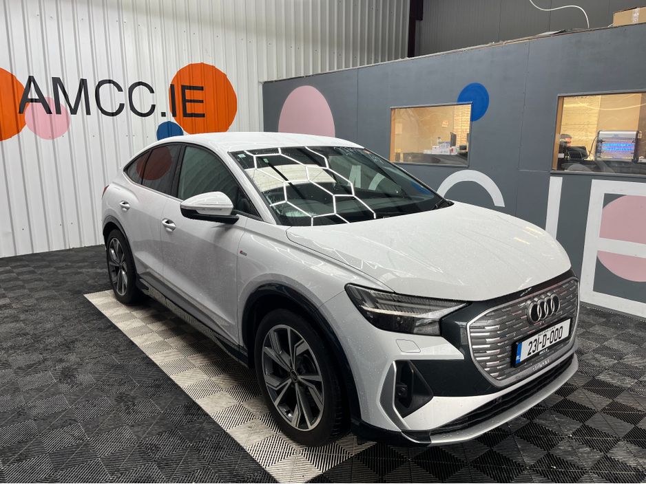 Image for 2023 Audi Q4 e-tron €35950 2023 AUDI Q4 E-TRON SPORTBACK 40 SLINE ELECTRIC AUTOMATIC / CRUISE CONTROL / 360° PARKING CAMERA / ELECTRIC MEMORY HEATED REAR & FRONT SEATS / PADDLE SHIFTERS / APPLE CARPLAY / AMBIENT LIGHT
