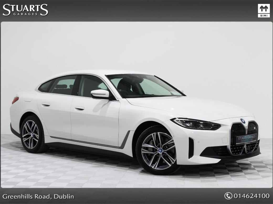 Image for 2022 BMW i4 I4 eDrive 40 SPORT ALPINE WHITE WITH HALF BLACK LEATHER SPORT SEATS, 18” ALLOYS, REVERSING CAMERA, POWER BOOT, FOLDING MIRRORS, HEATED SEATS