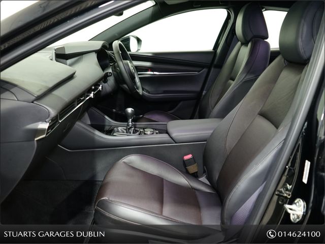 Image for 2021 Mazda Mazda3 2.0P 5DR (122ps) GT* 1 OWNER FROM NEW, 12 MONTH STUARTS GARAGES WARRANTY, JET BLACK MICA, BLACK LEATHER ELECTRIC HEATED MEMORY SEATS, ADAP CRUISE, BLIND SPOT, KEYLESS ENTRY & GO, DUAL CLIMATE, REAR 