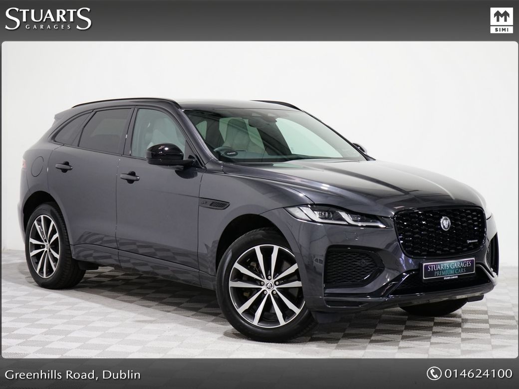 Image for 2024 Jaguar F-Pace *R-DYNAMIC HSE – EXTERIOR BLACK PACK* CARPARIAN GREY WITH IVORY INTERIOR, PANORAMIC SUNROOF, PEFORMANCE SEATS, HEATED AND COOLED SEATS