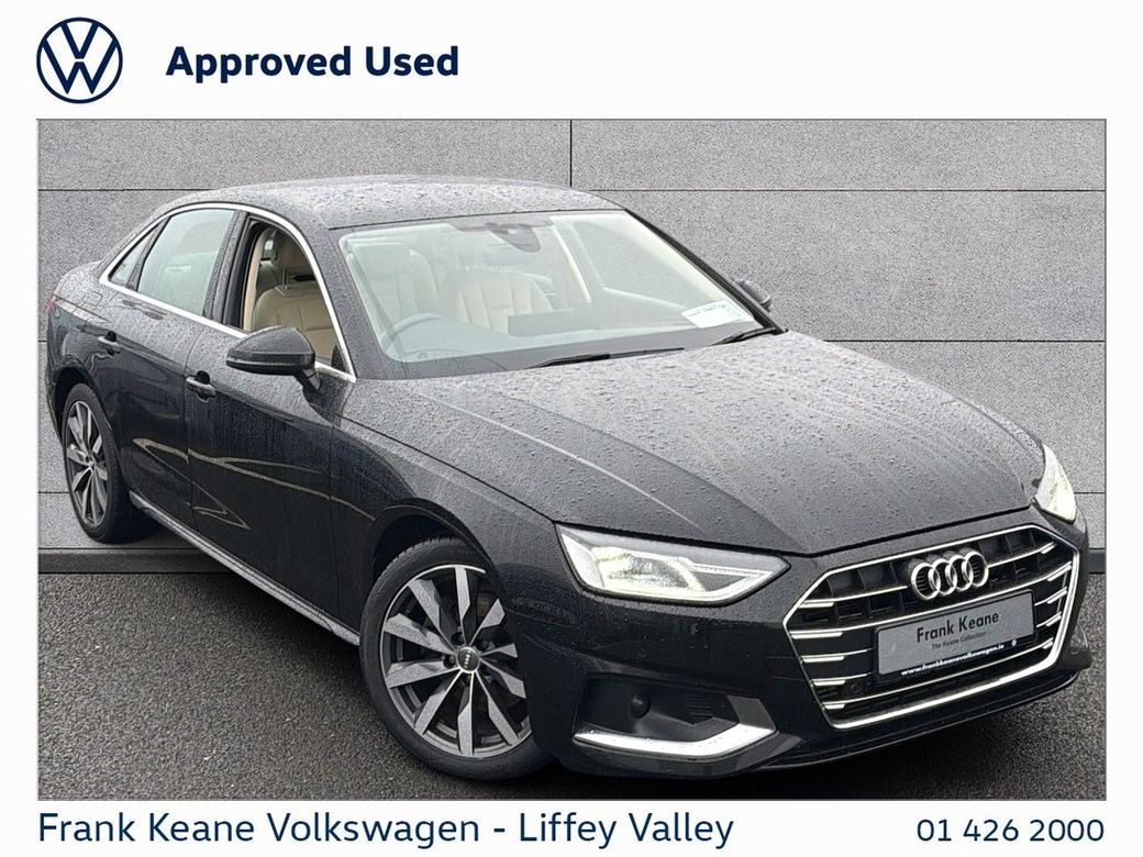 Image for 2020 Audi A4 SE AUTO 35 TFSI 150HP LIMOUSINE *D PLATE**IRISH CAR* *BLACK WITH BEIGE FULL LEATHER* *DIAMOND CUT ALLOYS* *FULL AUDI SERVICE HISTORY**12 MONTHS FRANK KEANE WARRANTY* *FINANCE AVAILABLE*
