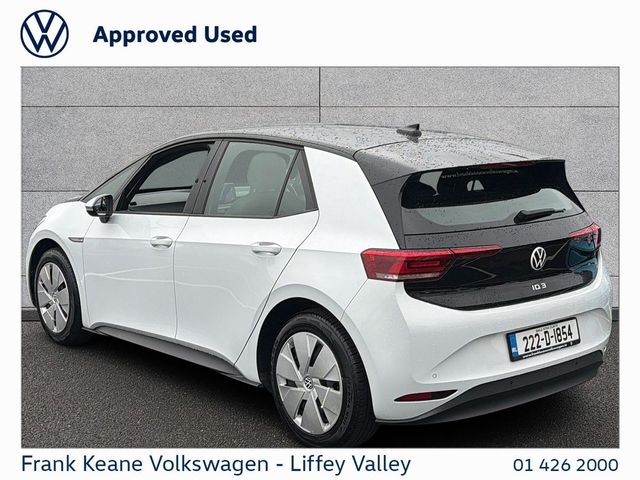 Image for 2022 Volkswagen ID.3 58KWH LIFE 145HP *PURE WHITE* *PCP FINANCE AVAILABLE FROM €244PM* *HEATED SEAT & STEERING WHEEL* *CARPLAY & ANDROID AUTO* * BATTERY CERTIFIED*