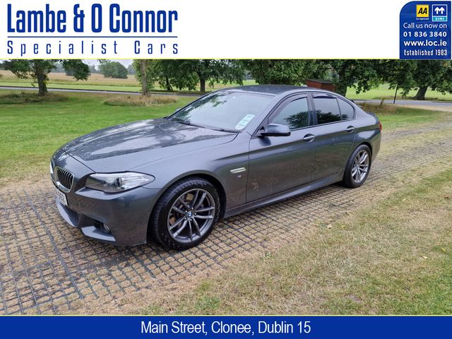 Image for 2016 BMW 5 Series 520d M SPORT AUTO * GREY MET / BLACK LEATHER * REVERSE CAMERA * SAT NAV * HEATED SEATS * 