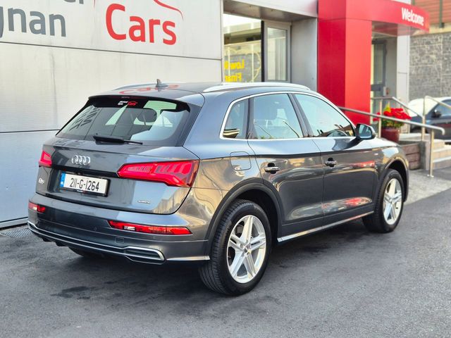 Image for 2021 Audi Q5 2.0 TFSI Petrol Plug in Quattro, S Line Auto, Low Mileage, 20'' Alloys, 1/2 Leather Upholstery, Camera, Electric Tailgate, Parking Sensors - First Registered in January 2021. Trade in Price €39, 777