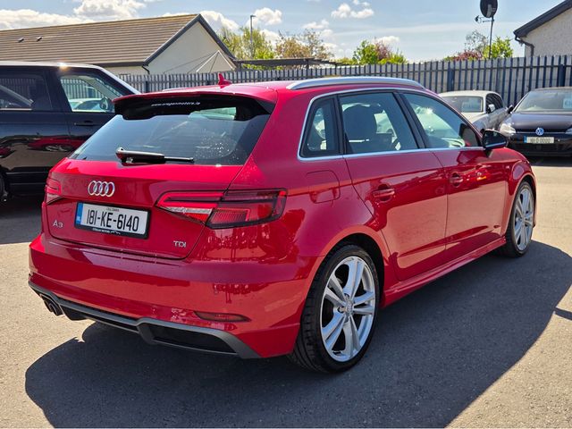 Image for 2018 Audi A3 2.0 TDI S-LINE 150 BHP