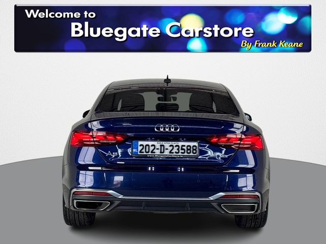 Image for 2020 Audi A5 2.0 TDI S LINE 35**NEW22"ALLOYS**FRONT HEATED SEATS**HALF LEATHER INTERIOR**DUAL CLIMATE CONTROL**DRIVE SELECT MODES**REVERSE CAMERA**PARKING SENSORS**ADAPTIVE CRUISE CONTROL**KEYLESS START**