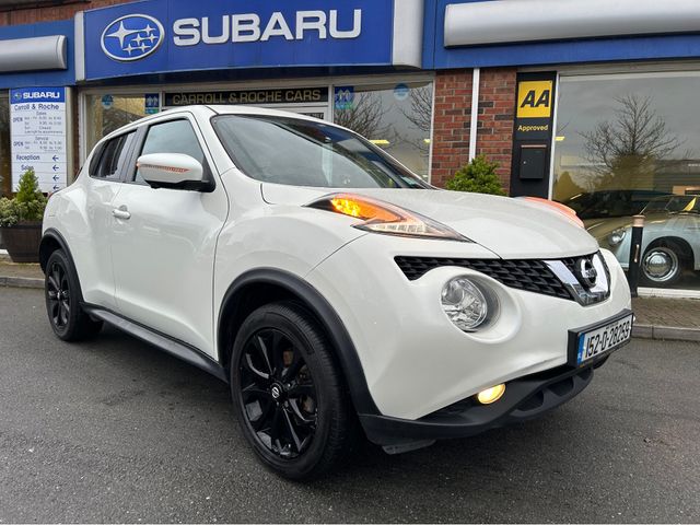 Image for 2015 Nissan Juke 1.5 DCI TEKNA SUV in White + Black Detail & Black Leather - Trade-In Welcome - Assured Dealer Warranty & Fully Serviced -