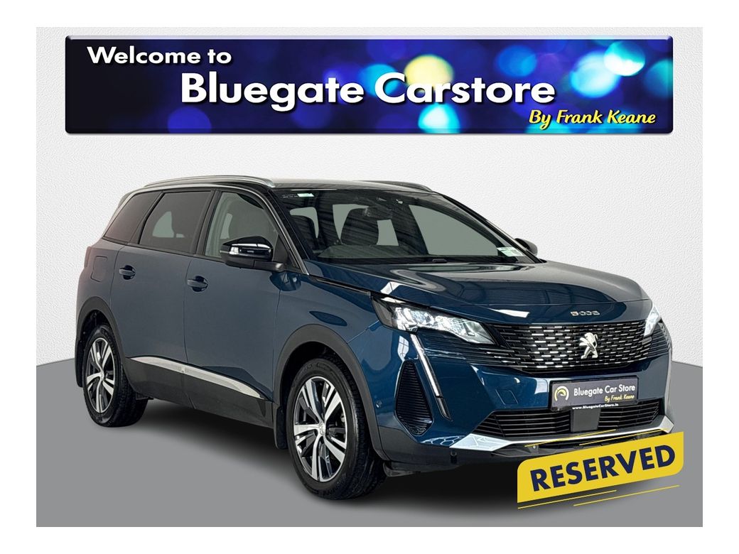 Image for 2024 Peugeot 5008 ALLURE 1.5 BLUE HDI 13 4 DOOR DIESEL BLUE, 2024* 1.5 BLUEHDI 130 DIESEL ENGINE – 130 BHP, 7 SEATER SUV, DIGITAL COCKPIT, CARPLAY, PARKING SENSORS