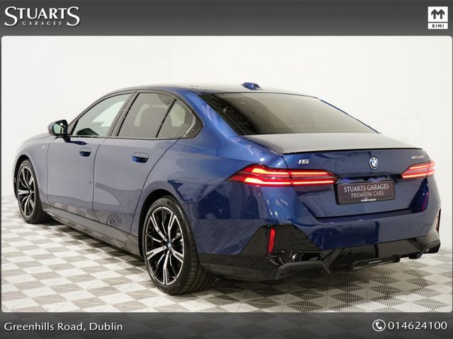 Image for 2025 BMW i5 *MASSIVE SPEC* PRO PACK, COMFORT PLUS PACK, TECHNOLOGY PLUS PACK, 20” STAR ALLOYS, PHYTONIC BLUE METALLIC WITH QUILTED BLACK LEATHER