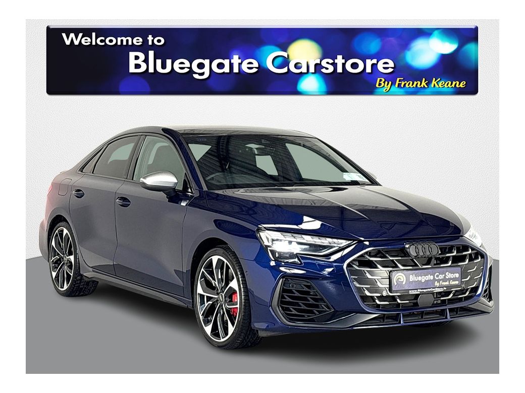 Image for 2025 Audi S3 SAL 2.0 TFSI 333HP S-TRONIC**PANORAMIC SUNROOF**19 INCH ALLOYS**FULL LEATHER INTERIOR**FRONT HEATED SEATS**DRIVE SELECT MODES**TOUCH SCREEN INFOTAINMENT**REVERSE CAMERA**APPLE CARPLAY**