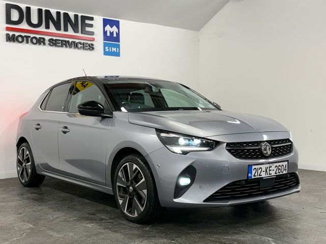 Image for 2021 Vauxhall Corsa **TOP SPEC ELITE MODEL **CONTRAST ROOF AND MIRRORS **AUTO **17" DIAMOND CUT ALLOYS **LED HEADLAMPS **HALF LEATHER HEATED SEATS **ANDROID AND APPLE AUTO **SAT NAV **LANE ASSIST**BLIND SPOT WARNING