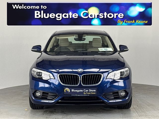 Image for 2019 BMW 2 Series 218I SPORT**Semi Digital Dash**Sat Navigation**Parking Sensors**Keyless Start**Cream Leather Interior**Multifunctional Steering Wheel**Air Conditioning**Automatic Headlights**Bluetooth Connection**
