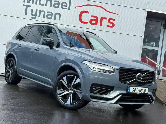 Image for 2021 Volvo XC90 Recharge T8 R Design Plug-In Hybrid AWD (390bhp) Large 7 Seater + 20” Alloys + 1/2 Black Leather Seats - First Reg March 2021 - Trade in Price €54, 555.