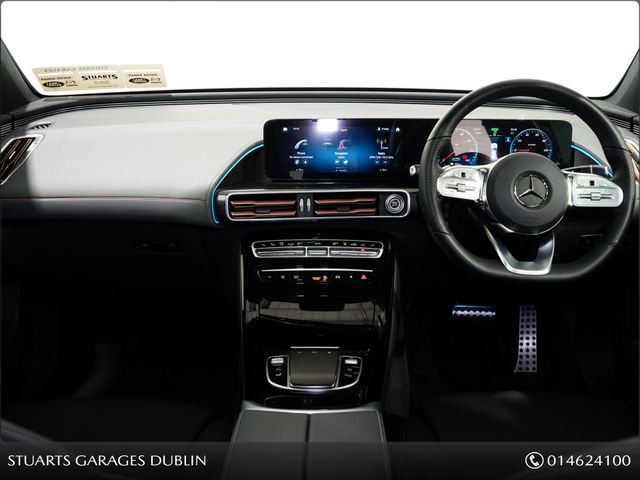 Image for 2023 Mercedes-Benz EQC EQC 400 AMG LINE: SELENITE GREY METALLIC WITH BLACK LEATHER, SUNROOF, 21” DIAMOND CUT TURBINE ALLOYS, SIDE RUNNING BOARDS, KEYLESS ENTRY