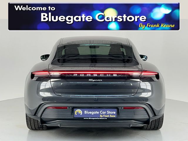 Image for 2022 Porsche Taycan 4X2**PANORAMIC GLASS ROOF**NEW 21"GLOSS BLACK ALLOYS**FULL LEATHER INTERIOR**FRONT HEATED ELECTRIC SEATS**TOUCH SCREEN INFOTAINMENT**APPLE CARPLAY**REVERSE CAMERA**PARKING SENSORS**ELECTRIC TAILGATE**