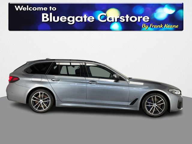 Image for 2021 BMW 5 Series G31 E M SPORT TOURING**NEW 20"ALLOYS**HEATED STEERING WHEEL**FRONT HEATED ELECTRIC MEMORY SEATS**HEADS UP DISPLAY**TOUCH SCREEN MEDIA DISPLAY**BLACK LEATHER INTERIOR**HARMON KARDON**REVERSE CAMERA**