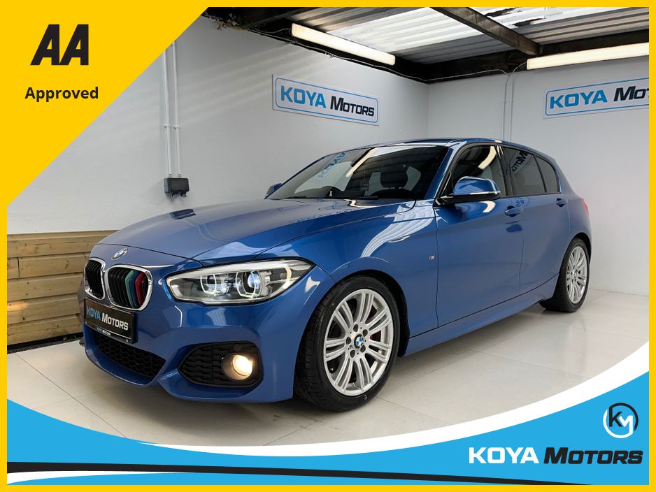 Image for 2016 BMW 1 Series 118D 2.0 DIESEL M-SPORT PRO PLUS AUTOMATIC // ESTORIL BLUE METALLIC // LED MATRIX LIGHTING // LANE DEPARTURE ASSIST // PRO MEDIA PACK // CRUISE CONTROL // FRONT FOGS // SPORT ALLOYS