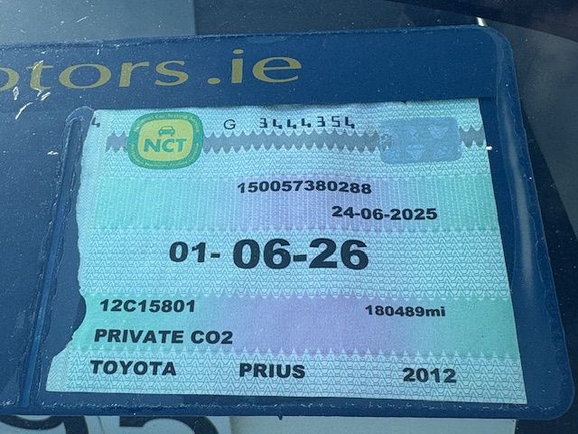 Image for 2012 Toyota Prius T4 Hybrid 5DR Auto