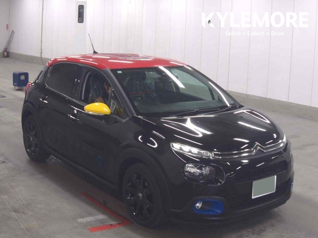 Image for 2019 Citroen C3 1.2 AUTOMATIC - JCC (JEAN-CHARLES DE CASTELBAJAC) PLUS LIMITED EDITION - UPGRADED ALLOYS - BLACK/RED TWO TONE - YELLOW/BLUE INSERTS