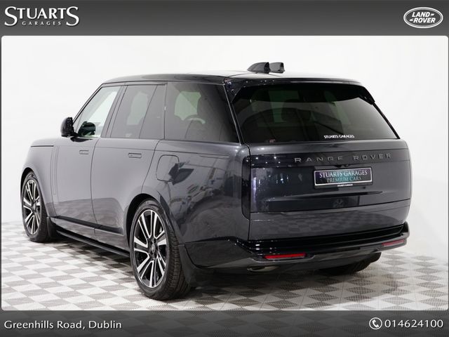 Image for 2025 Land Rover Range Rover *HSE + EXTRAS* P460E PHEV: DEPLOYABLE SIDE STEPS, SHADOW EXTERIOR PACK, 22” STYLE 7023 GLOSS BLACK ALLOYS, BLACK CONTRAST ROOF