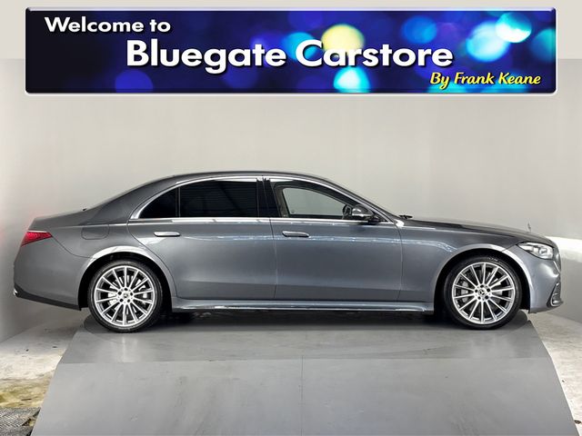 Image for 2022 Mercedes-Benz S Class 580 E LWB AMG LINE**BURMESTER SOUND SYSTEM**FRONT ELECTRIC HEATED SEATS**REAR HEATED SEATS**CREAM LEATHER INTERIOR**AMBIENT LIGHTING**20" ALLOYS**REVERSE CAMERA**ELECTRIC TAILGATE**WIRELESS CHARGING**