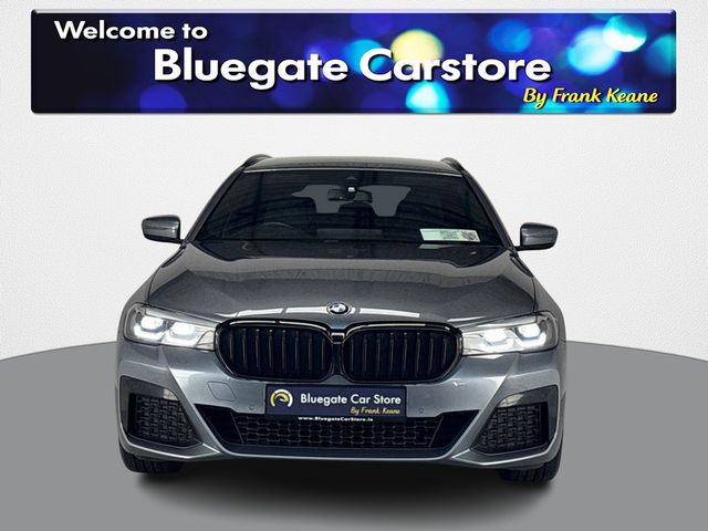 Image for 2021 BMW 5 Series G31 E M SPORT TOURING**NEW 20"ALLOYS**HEATED STEERING WHEEL**FRONT HEATED ELECTRIC MEMORY SEATS**HEADS UP DISPLAY**TOUCH SCREEN MEDIA DISPLAY**BLACK LEATHER INTERIOR**HARMON KARDON**REVERSE CAMERA**