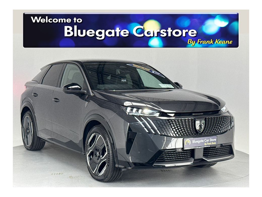 Image for 2024 Peugeot 3008 GT EV**DIGITAL DASH**MULTIFUNCTIONAL STEERING WHEEL**TOUCH SCREEN MEDIA DISPLAY**DUAL CLIMATE CONTROL**SATNAV**APPLE CARPLAY**REVERSE CAMERA**20"ALLOYS**ELECTRIC TAILGATE**FINANCE AVAILABLE**