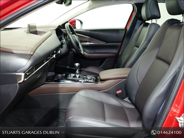 Image for 2025 Mazda CX-30 CX-30 TAKUMI e-SKYACTIV X 186ps SOUL RED CRYSTAL WITH BLACK LEATHER, SUNROOF, 360 CAMERA, WIRELESS CHARGER, WIRELESS CARPLAY, ELECTRIC MEMORY SEATS