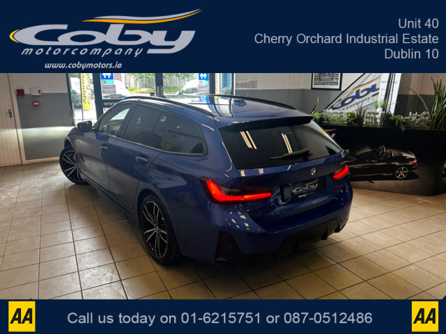 Image for 2024 BMW 3 Series 330E M SPORT AUTO PRO PACK. Stunning Car with 13k, FSH, 2 Keys, Massive Spec in Portimao Blue with Black Interior. Sat Nav, Apple Car Play, Heated Seats, MFSW, Dual Climate, Bluetooth and more