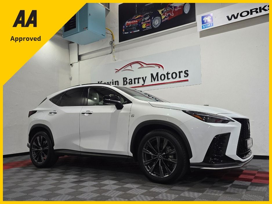 Image for 2024 Lexus NX 450H+ 2.5 F-SPORT (PREMIUM PLUS PACK) PHEV 4WD AUTOMATIC **HUGE SPEC / ACTIVE RADAR CRUISE CONTROL / ELECTRIC SUNROOF / HEATED & COOLING FRONT SEATS / TWO TONE LEATHER / 360 DEGREE PARKING CAMERA**