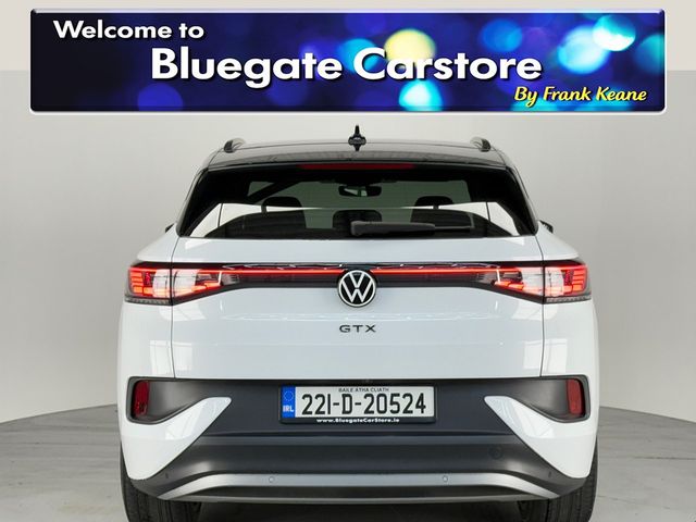Image for 2022 Volkswagen ID.4 GTX 220 KW BUSINESS 77KWH 299HP**HEATED MULTIFUNCTIONAL STEERING WHEEL**DIGITAL DASH**HALF LEATHER INTERIOR**FRONT HEATED SEATS**SMART CLIMATE CONTROL**REVERSE CAMERA**PARKING SENSORS**SATNAV**