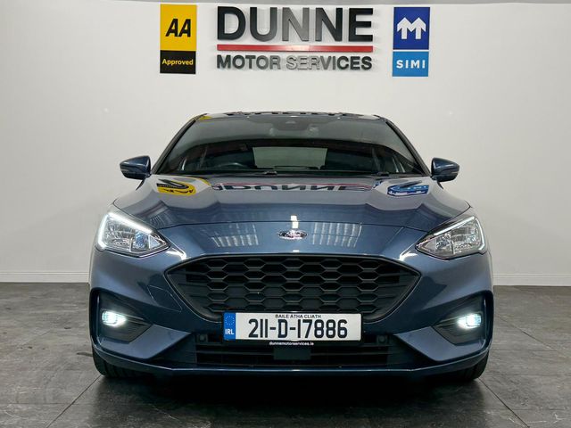 Image for 2021 Ford Focus **ST-LINE EDITION**MILD HYBRID**DIAMOND CUT ALLOYS**8"SYNC 3 TOUCHSCREEN MEDIA**SAT NAV**ANDROID/APPLE CAR PLAY**WIRELESS PHONE CHARGING**LANE DEPARTURE WARNING**FRONT AND REAR PARKING SENSORS**2 KEYS
