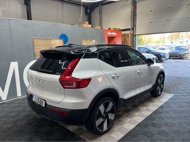 Image for 2023 Volvo XC40 €36950 2023 VOLVO XC40 RECHARGE ULTIMATE SINGLE MOTOR AUTOMATIC / CRUISE CONTROL / 360° CAMERA / ELECTRIC MEMORY & HEATED SEATS / HEATED STEERING WHEEL / PANORAMIC SUNROOF / APPLE CARPLAY