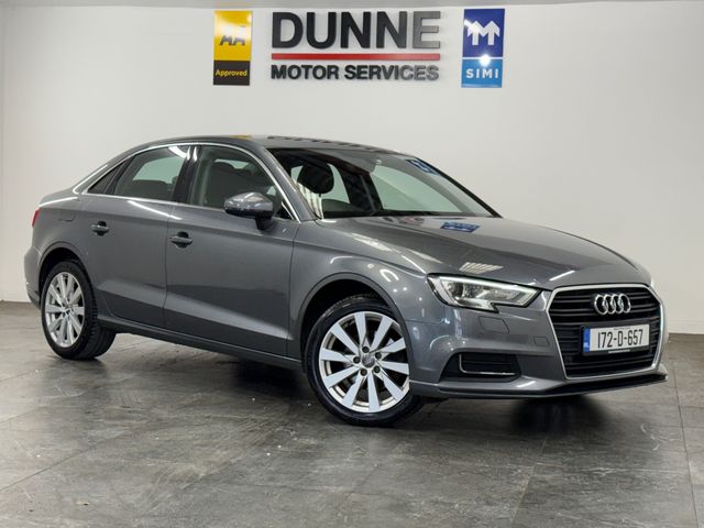Image for 2017 Audi A3 **MULTI SERVICE HISTORY **2 KEYS **MULTI FUNCTION STEERING WHEEL **ADAPTIVE CRUISE CONTROL **HEATED HALF LEATHER HALF FABRIC SEATS **FRONT / REAR PARKING SENSORS **POP UP BLUETOOTH RADIO **AUTO START 