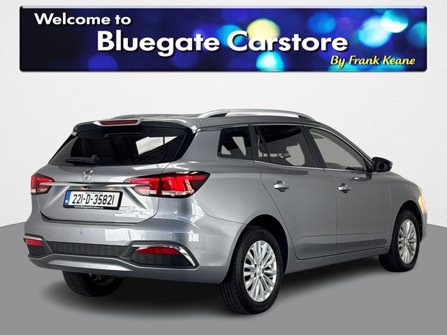 Image for 2022 MG 5 EXCLUSIVE 156PS 5DR AUTO **FULL BLACK LEATHER INTERIOR**TOUCHSCREEN INFOTAINMENT SYSTEM**DRIVE MODES**FRONT HEATED SEATS**LANE ASSIST**REVERSE CAMERA**ANDROID AUTO**APPLE CARPLAY**p