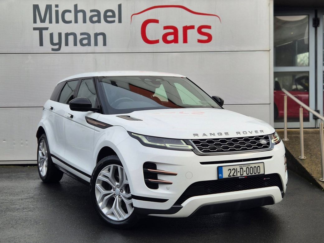 Image for 2022 Land Rover Range Rover Evoque R-Dynamic SE P300e 1.5 Petrol Plug-In Hybrid Auto (309bhp) Upgraded 20'' Alloys + Black Leather Seats - First Registered February 2022 - Trade in Price €37, 999.